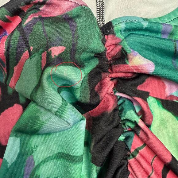 Torrid Women's Butterfly Print V-Neck With Side Pockets Dress Size 3 - Picture 9 of 16